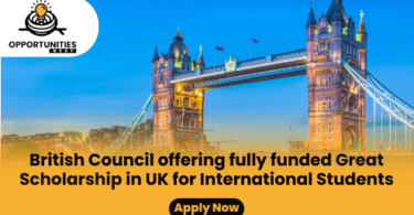 Great Scholarships | British Council, UK 2025–2026