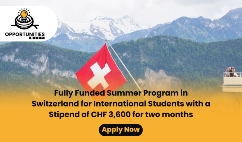 Switzerland's 2024 EPFL Life Sciences Summer Research Program