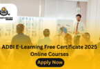 ADBI E-Learning Free Certificate 2025 Online Courses