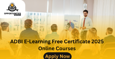 ADBI E-Learning Free Certificate 2025 Online Courses