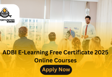 ADBI E-Learning Free Certificate 2025 Online Courses