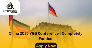 China 2025 YGS Conference | Completely Funded