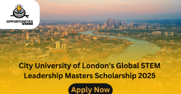 City University of London's Global STEM Leadership Masters Scholarship 2025