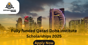 Fully funded Qatari Doha Institute Scholarships 2025