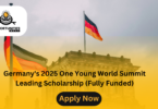 One Young World Summit Leading Scholarship 2025 in Germany | Fully Funded