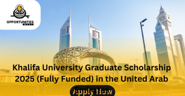 Khalifa University Graduate Scholarship 2025 (Fully Funded) in the United Arab Emirates