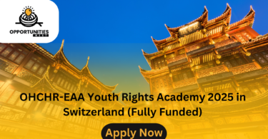 OHCHR-EAA Youth Rights Academy 2025 in Switzerland (Fully Funded)