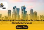 Scholarship at Hamad Bin Khalifa University 2025 (Fully Funded)