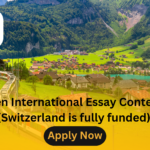 St. Gallen International Essay Contest 2025 (Switzerland is fully funded)