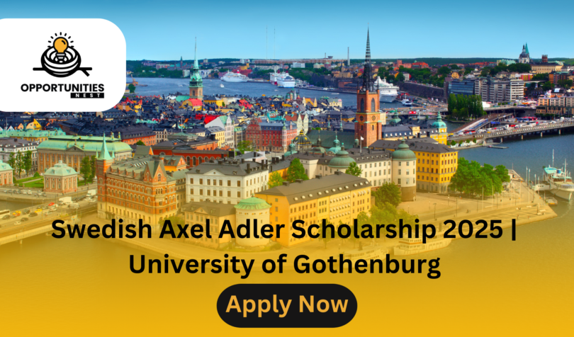 Swedish Axel Adler Scholarship 2025 | University of Gothenburg