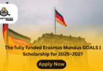 The fully funded Erasmus Mundus GOALS | Scholarship for 2025–2027