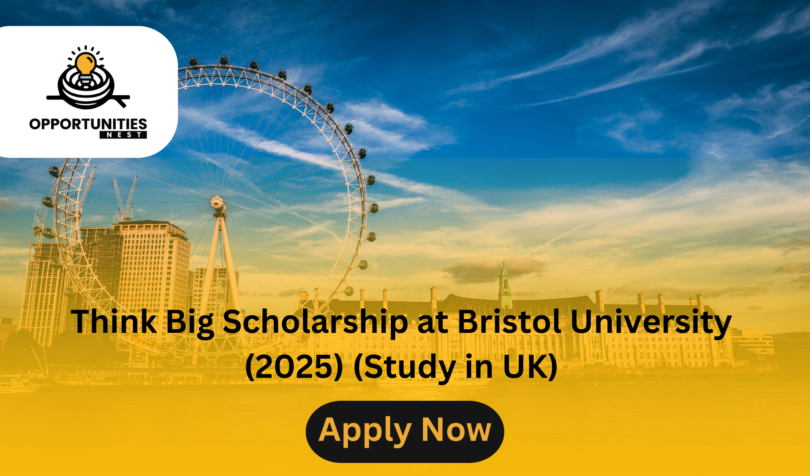 Think Big Scholarship at Bristol University (2025) (Study in UK)