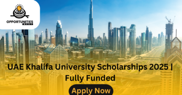 UAE Khalifa University Scholarships 2025 | Fully Funded