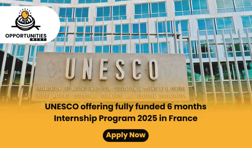 UNESCO Internship 2025 in France