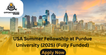 USA Summer Fellowship at Purdue University (2025) (Fully Funded)