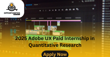 2025 Adobe UX Paid Internship in Quantitative Research