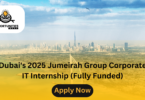 Dubai's 2025 Jumeirah Group Corporate IT Internship (Fully Funded)