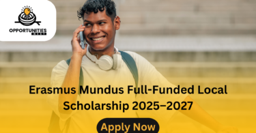 Erasmus Mundus Full-Funded Local Scholarship 2025–2027