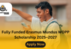 Fully Funded Erasmus Mundus WOPP Scholarship 2025–2027