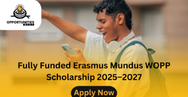 Fully Funded Erasmus Mundus WOPP Scholarship 2025–2027