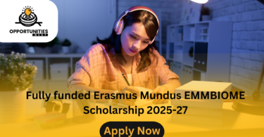 Fully funded Erasmus Mundus EMMBIOME Scholarship 2025-27