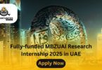 Fully-funded MBZUAI Research Internship 2025 in UAE