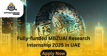 Fully-funded MBZUAI Research Internship 2025 in UAE