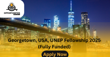 Georgetown, USA, UNEP Fellowship 2025 (Fully Funded)