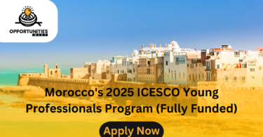 Morocco's 2025 ICESCO Young Professionals Program (Fully Funded)