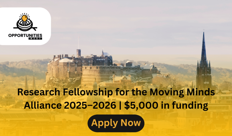 Research Fellowship for the Moving Minds Alliance 2025–2026 | $5,000 in funding