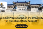 Summer Program 2025 at the University of Hong Kong (Fully Funded