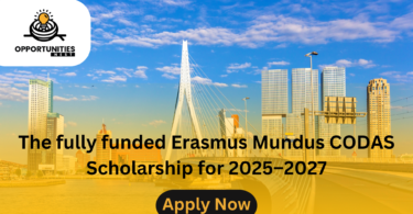 The fully funded Erasmus Mundus CODAS Scholarship for 2025–2027