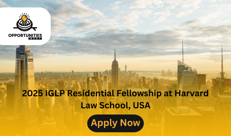 2025 IGLP Residential Fellowship at Harvard Law School, USA