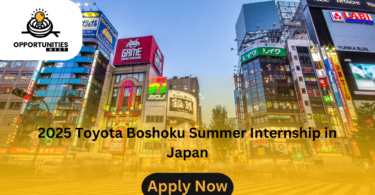 Toyota Boshoku Summer Internship in Japan 2025