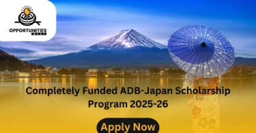 Completely Funded ADB-Japan Scholarship Program 2025-26