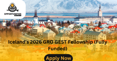 Iceland's 2026 GRO GEST Fellowship (Fully Funded)