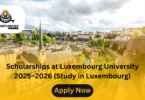 Scholarships at Luxembourg University 2025–2026 (Study in Luxembourg)