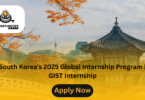 South Korea's 2025 Global Internship Program | GIST Internship