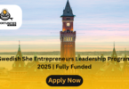 Swedish She Entrepreneurs Leadership Program 2025 | Fully Funded