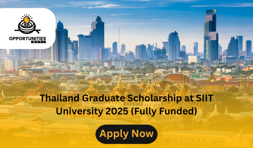 Thailand Graduate Scholarship at SIIT University 2025 (Fully Funded)