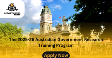 The 2025-26 Australian Government Research Training Program