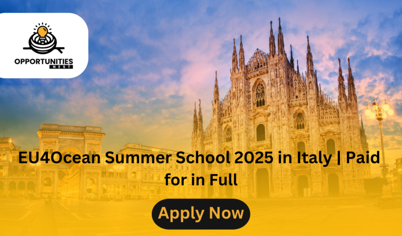 EU4Ocean Summer School 2025 in Italy | Paid for in Full