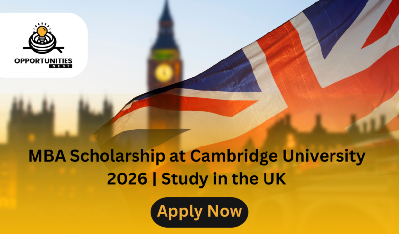 MBA Scholarship at Cambridge University 2026 | Study in the UK