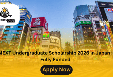 MEXT Undergraduate Scholarship 2026 in Japan | Fully Funded