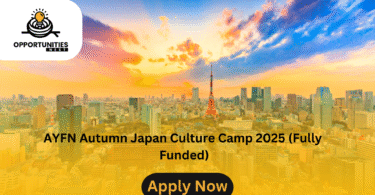AYFN Autumn Japan Culture Camp 2025 (Fully Funded)