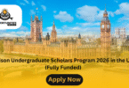 Ellison Undergraduate Scholars Program 2026 in the UK (Fully Funded)