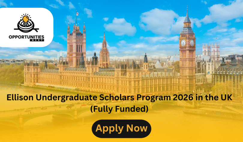 Ellison Undergraduate Scholars Program 2026 in the UK (Fully Funded)