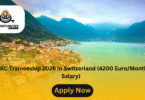 ICRC Traineeship 2026 in Switzerland (4200 Euro/Month Salary)