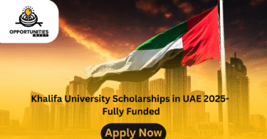 Khalifa University Scholarships in UAE 2025- Fully Funded