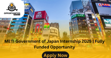 METI Government of Japan Internship 2025 | Fully Funded Opportunity